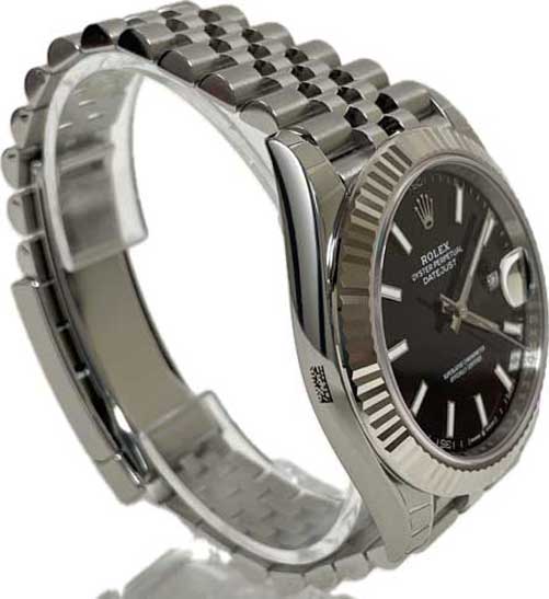 Rolex Datejust 41 Steel and White Gold - Fluted Bezel - Jubilee - Image 3