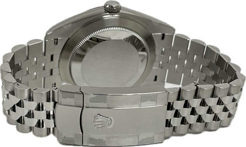 Rolex Datejust 41 Steel and White Gold - Fluted Bezel - Jubilee - Image 6