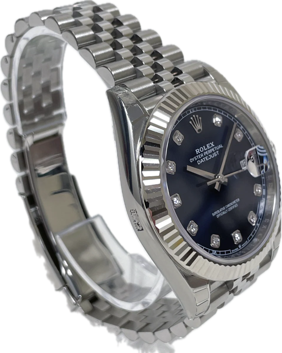 Rolex Datejust 41mm Steel and White Gold - Fluted Bezel - Jubilee - Image 3