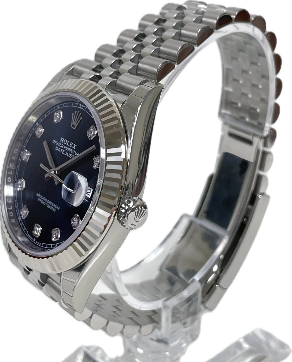Rolex Datejust 41mm Steel and White Gold - Fluted Bezel - Jubilee - Image 4