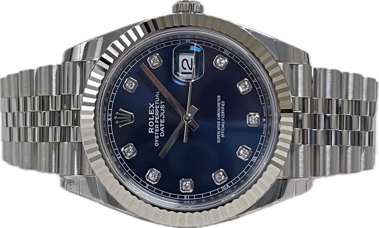 Rolex Datejust 41mm Steel and White Gold - Fluted Bezel - Jubilee - Image 5