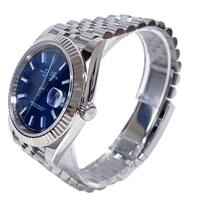 Rolex Datejust 41mm Steel and White Gold - Fluted Bezel - Jubilee - Image 3