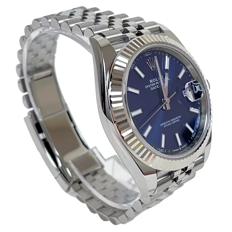 Rolex Datejust 41mm Steel and White Gold - Fluted Bezel - Jubilee - Image 4