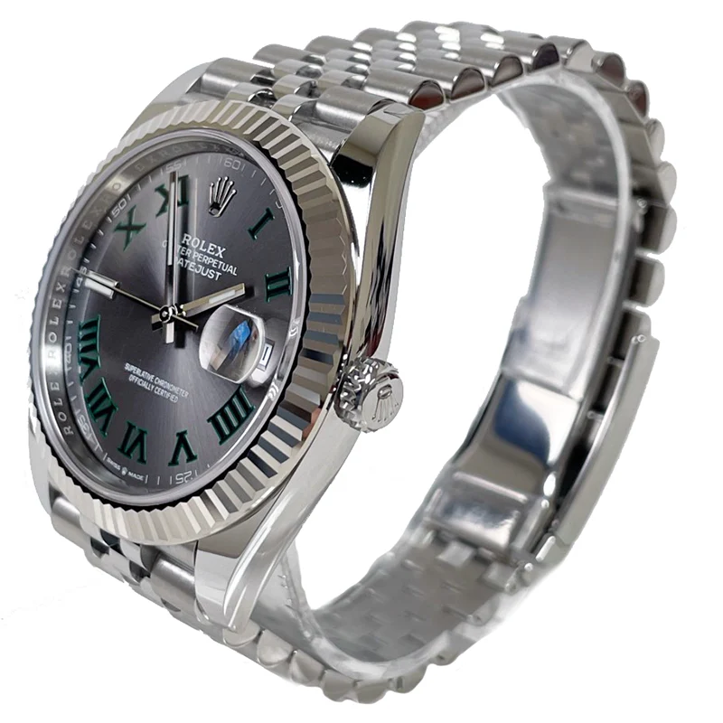 Rolex Datejust 41mm Steel and White Gold - Fluted Bezel - Jubilee - Image 3