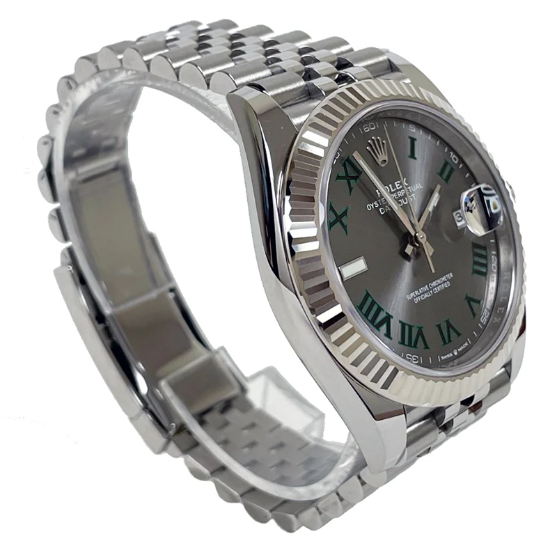 Rolex Datejust 41mm Steel and White Gold - Fluted Bezel - Jubilee - Image 4