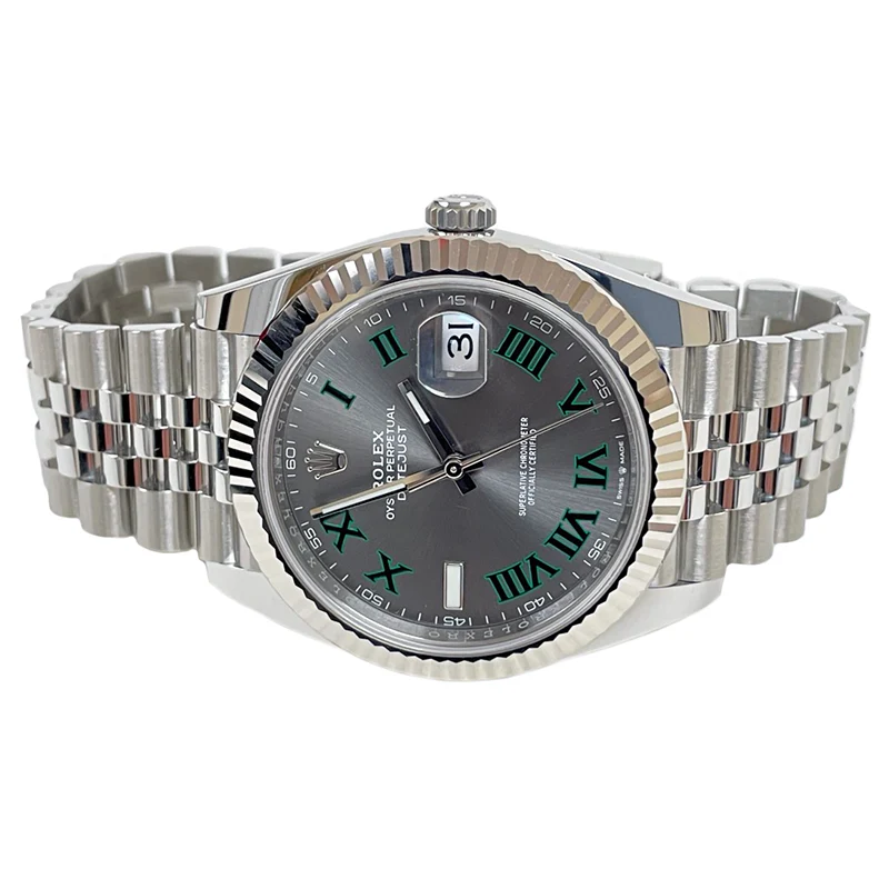 Rolex Datejust 41mm Steel and White Gold - Fluted Bezel - Jubilee - Image 5